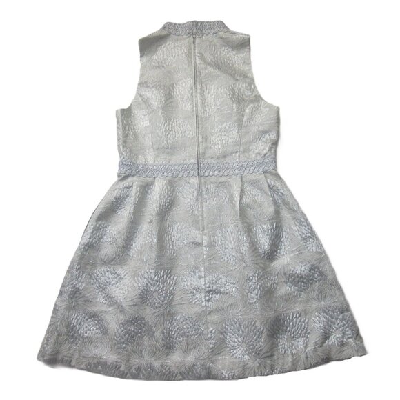 NWT Lilly Pulitzer Franci in Seaside Grey Metallic Full Bloom Brocade Dress 8 - Picture 7 of 7